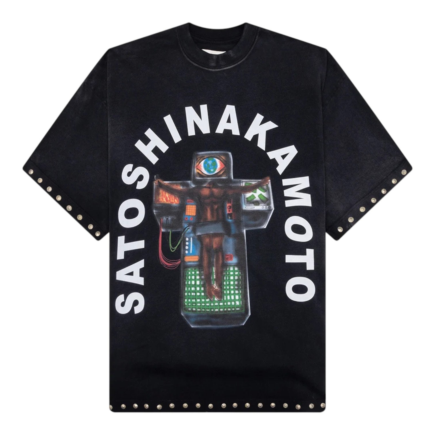 Satoshi Nakamoto Tee Welcome To The Machine Black