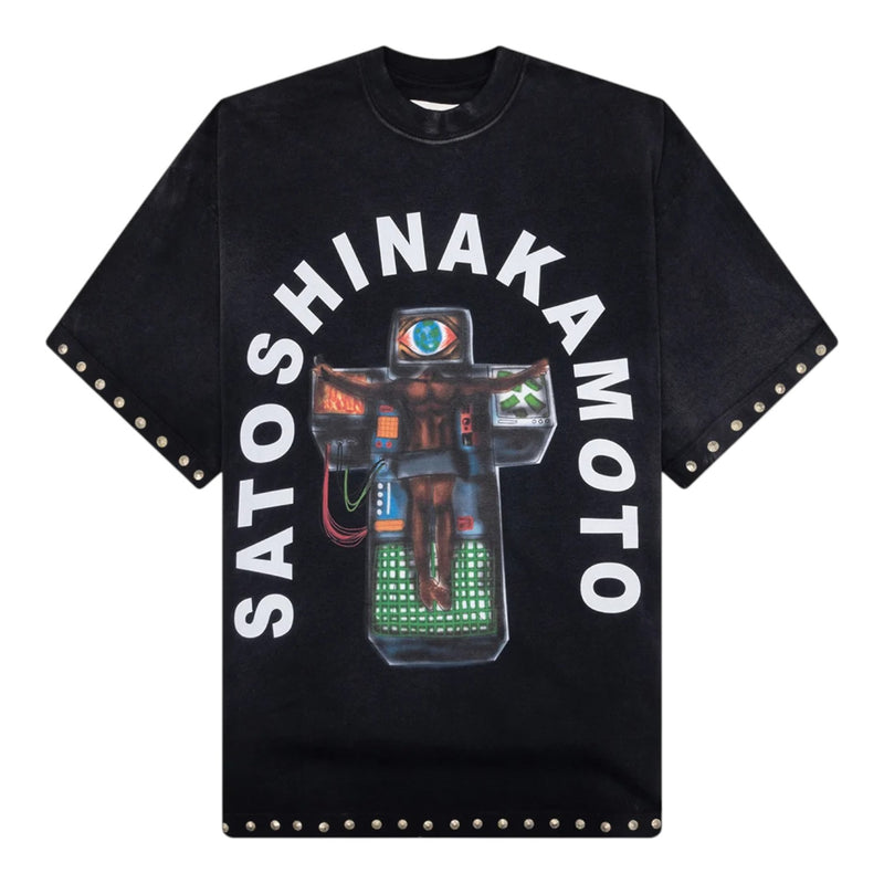 Satoshi Nakamoto Tee Welcome To The Machine Black