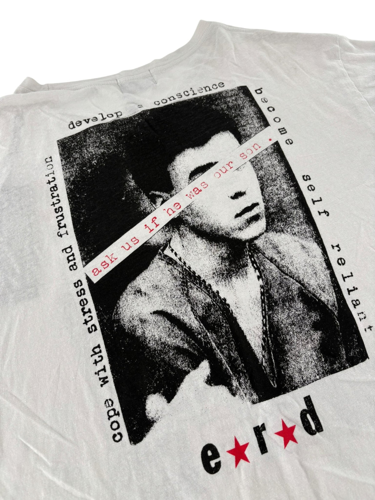 ERD Teen Just Wanted Some Love Tee Black & White