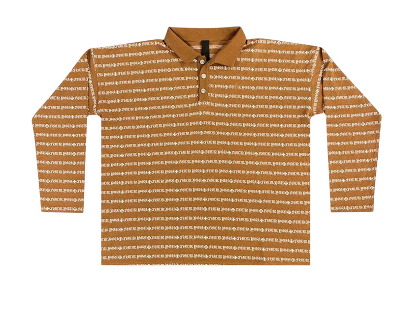 Chrome Hearts Matty Boy Long-Sleeve Rugby Polo 'Brown