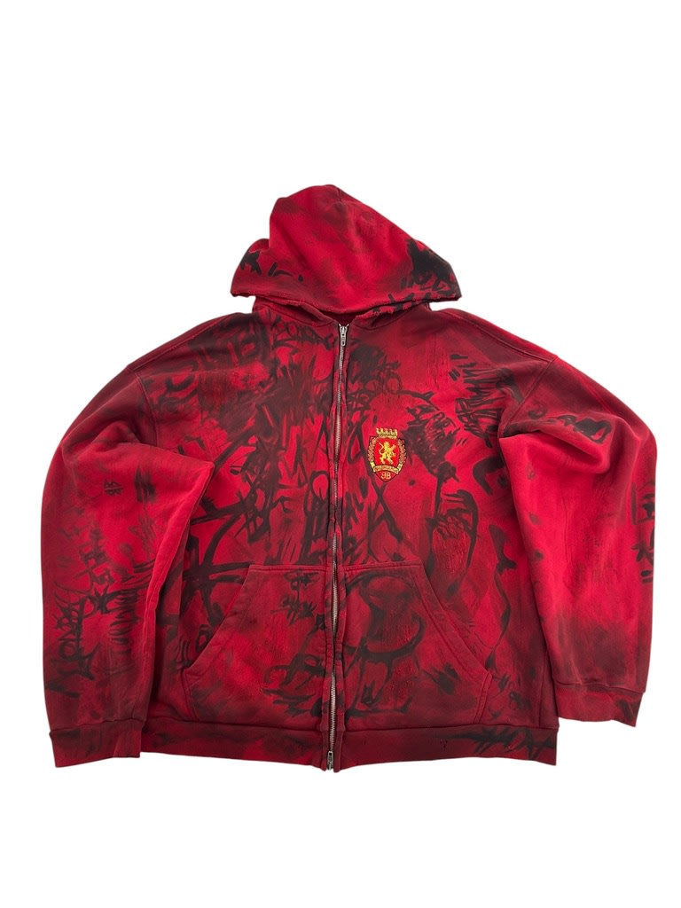Balenciaga Skater Hoodie Red