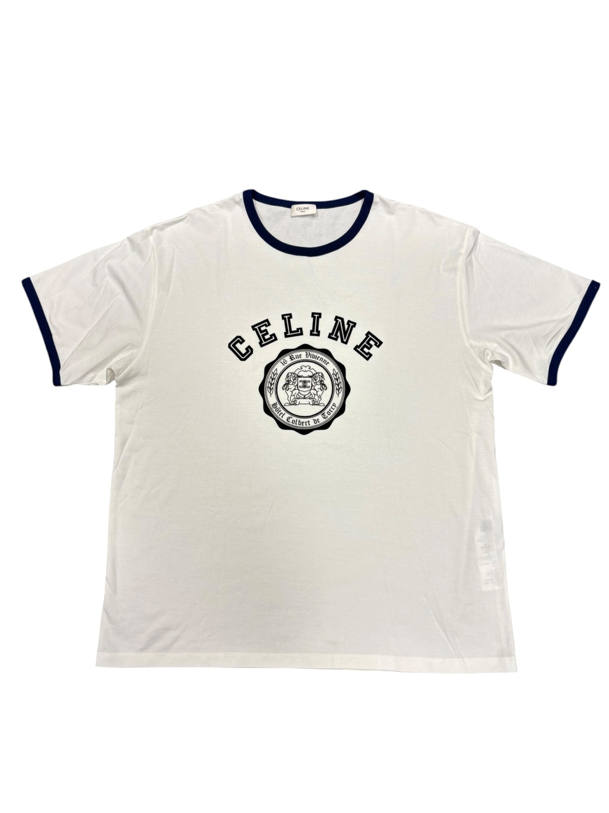 Celine Blason Loose T-Shirt Off-White