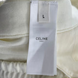 Celine Snap Track Pants Cream