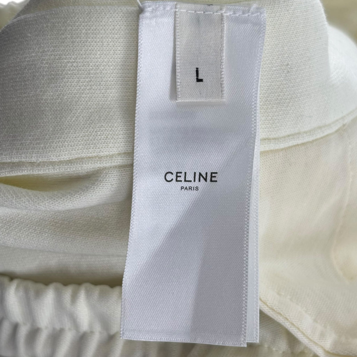 Celine Snap Track Pants Cream