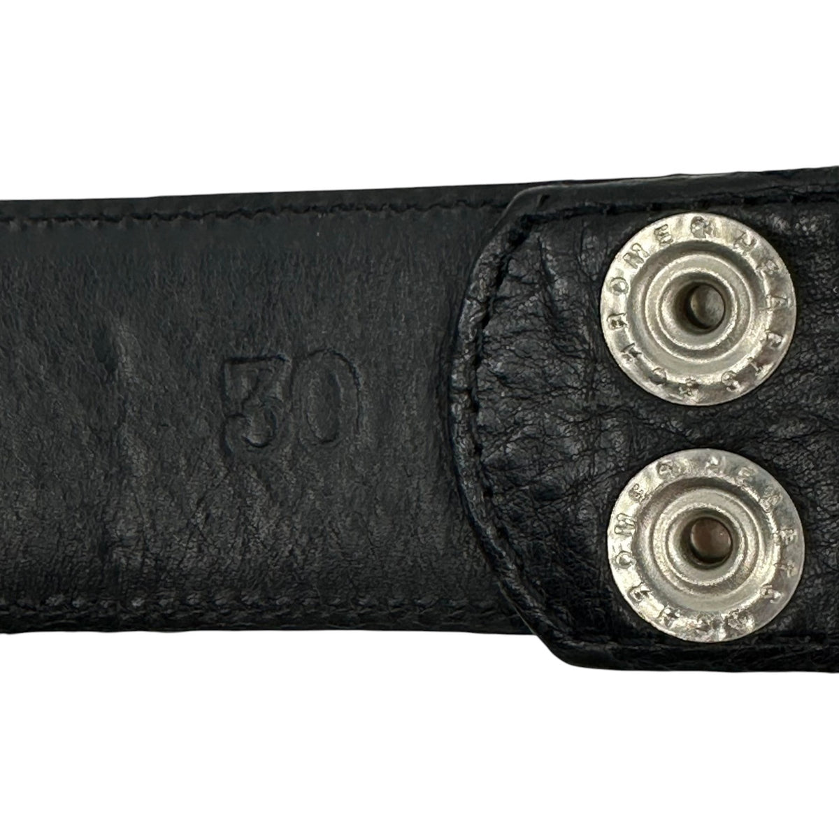 Chrome Hearts Leather Belt Strap Black