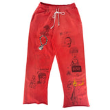Paly Hollywood Chelseay Hotel Sweatpants Red