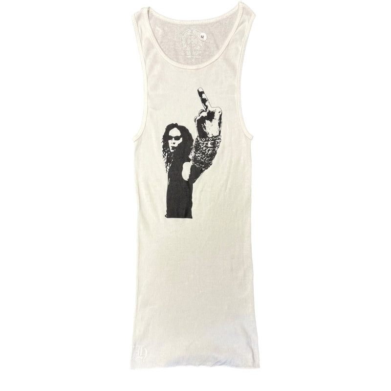 Chrome Hearts Ribbed Richard Stark Middle Finger Graphic Tank
