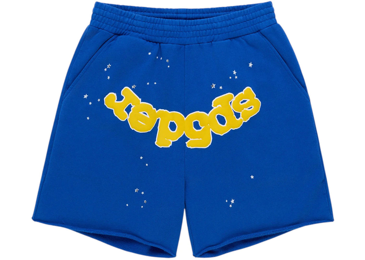 Sp5der OG Logo Sweatshort Blue