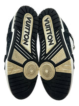 Louis Vuitton Monogram Denim Trainer Black White