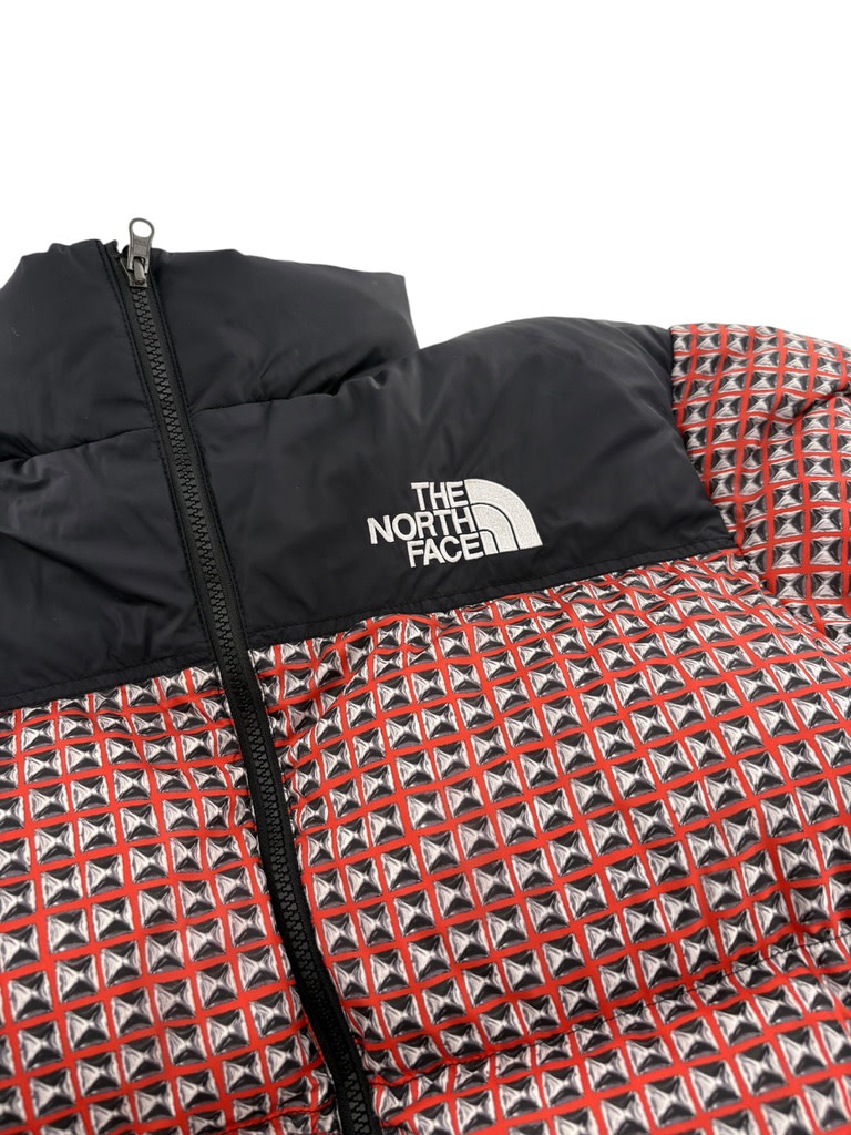 Supreme The North Face Studded Nuptse Jacket Red