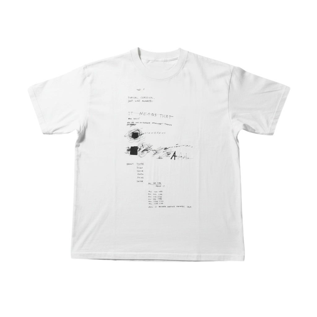 Sadboy Saga Scratch Tee White