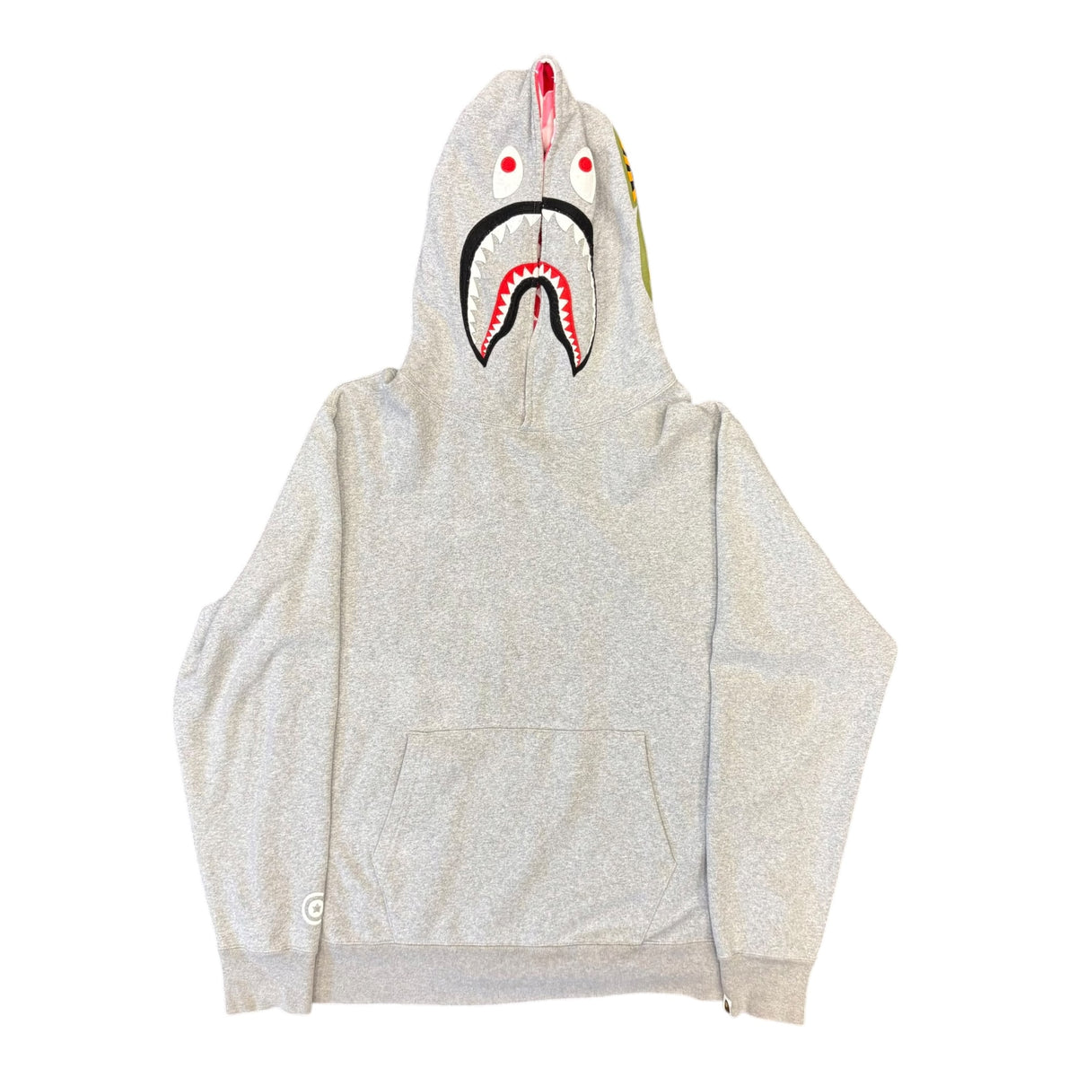 Bape Shark Pullover Hoodie Grey