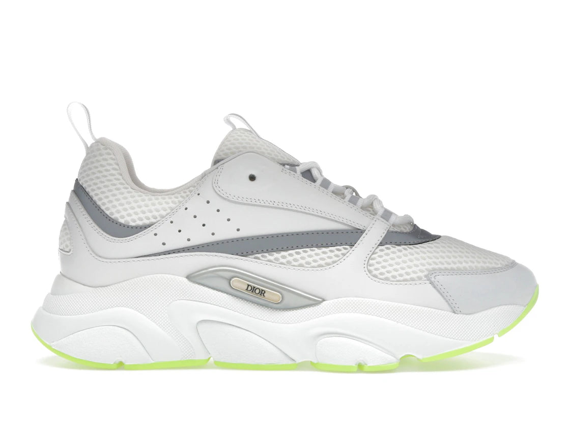 Dior B22 White Silver Fluo Green