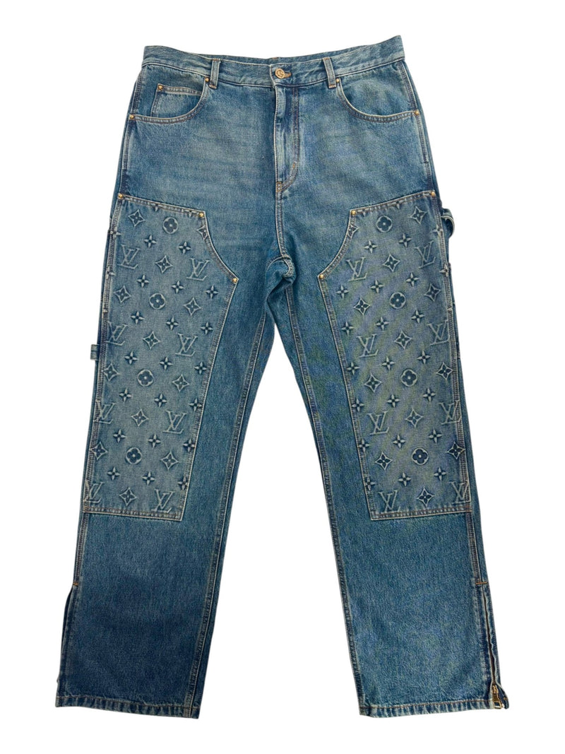 Louis Vuitton Carpenter LV Monogram Denim Jeans