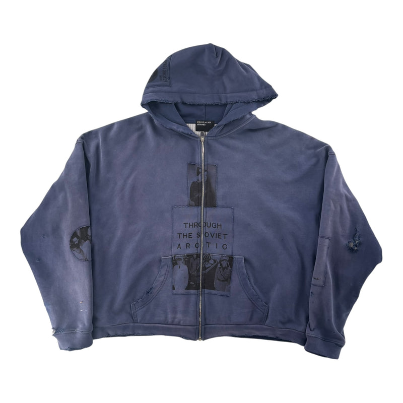 ERD Patchwork Zip Up Hoodie