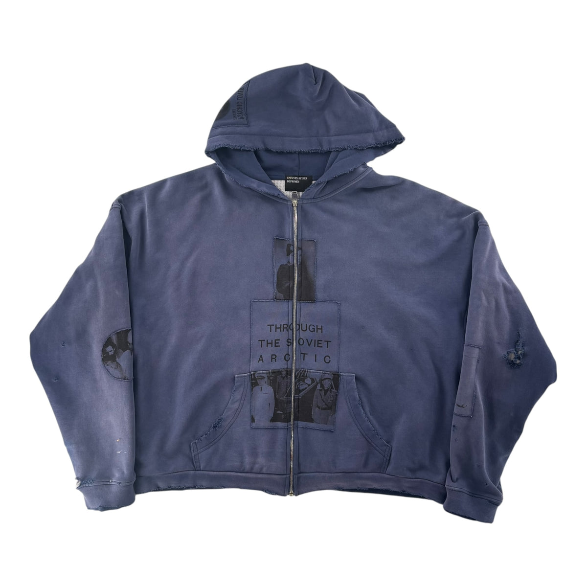 ERD Patchwork Zip Up Hoodie