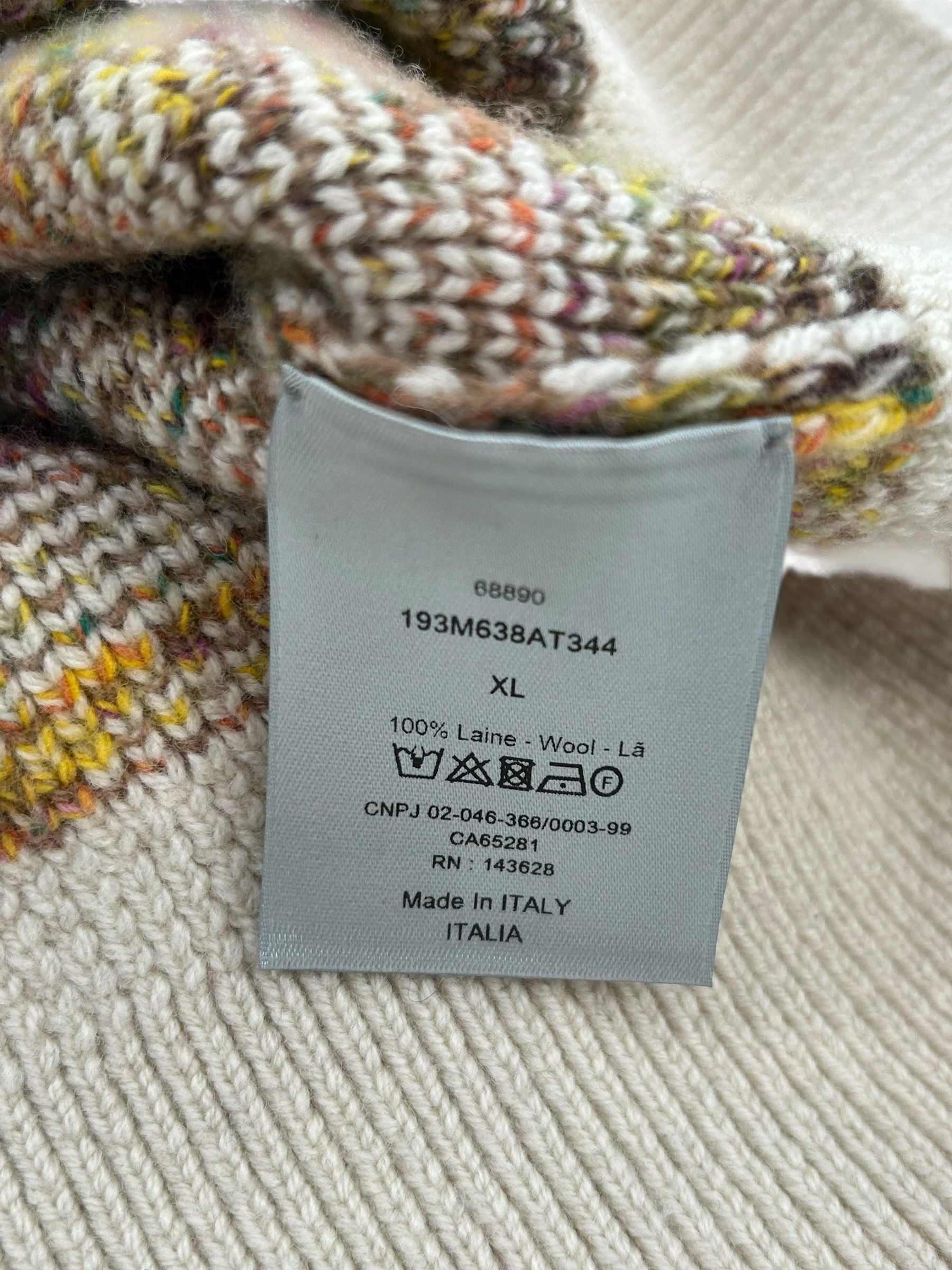 Dior Oblique Multicolor Sweater Tan