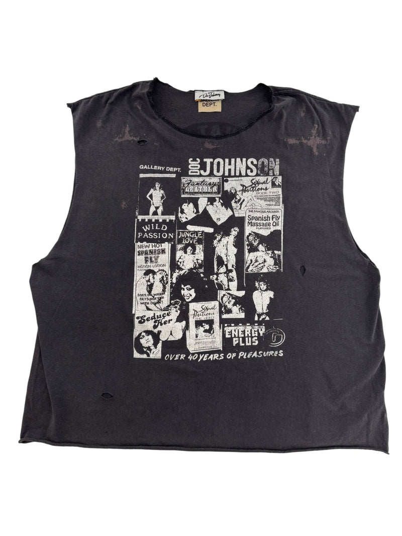 Gallery Dept. Doc Johnson Cutoff Tee Washed Black