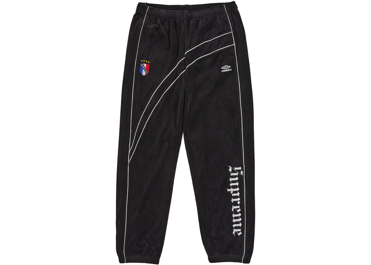 Supreme Umbro Velour Track Pant Black