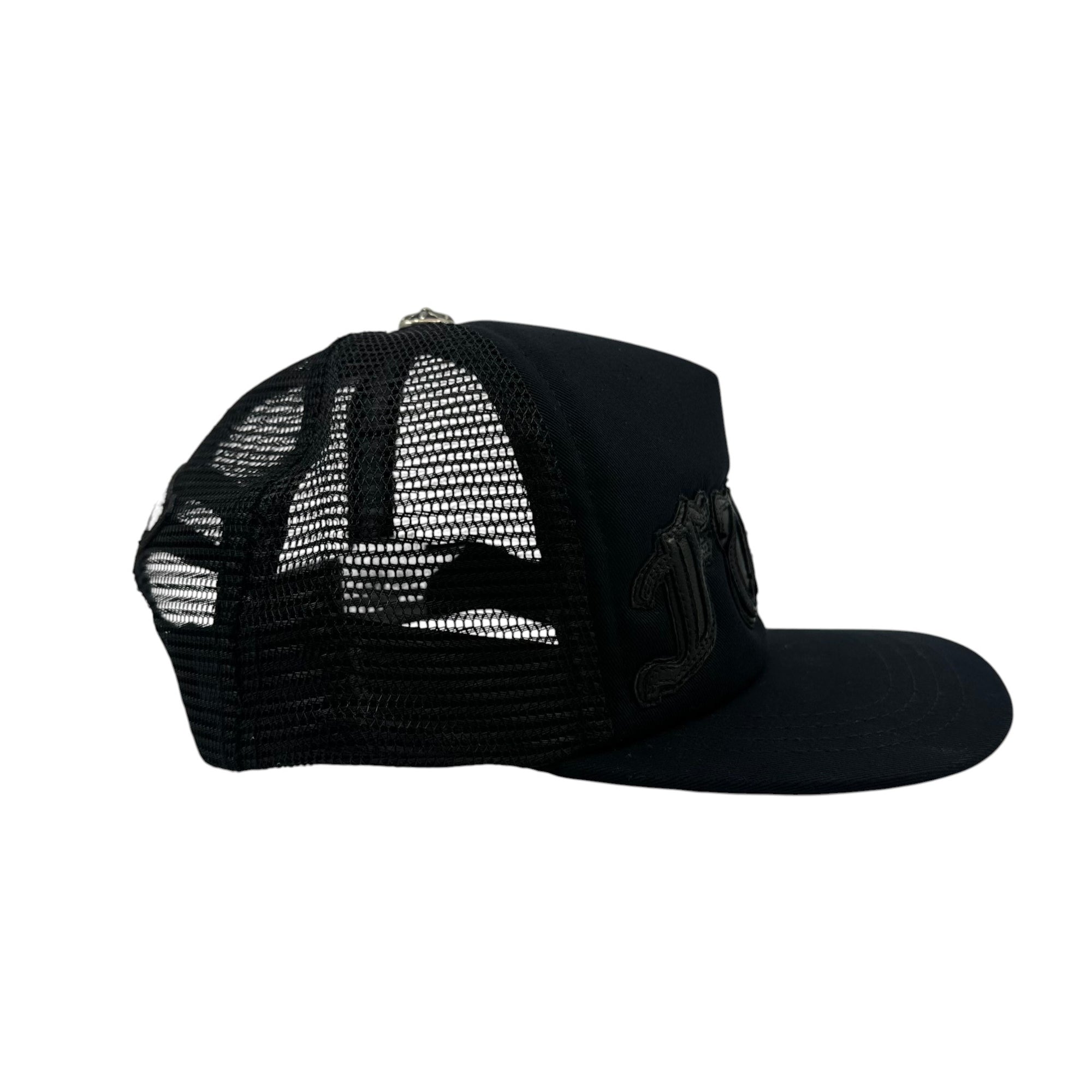Chrome Hearts F*CK Letter Patch Trucker Hat Black