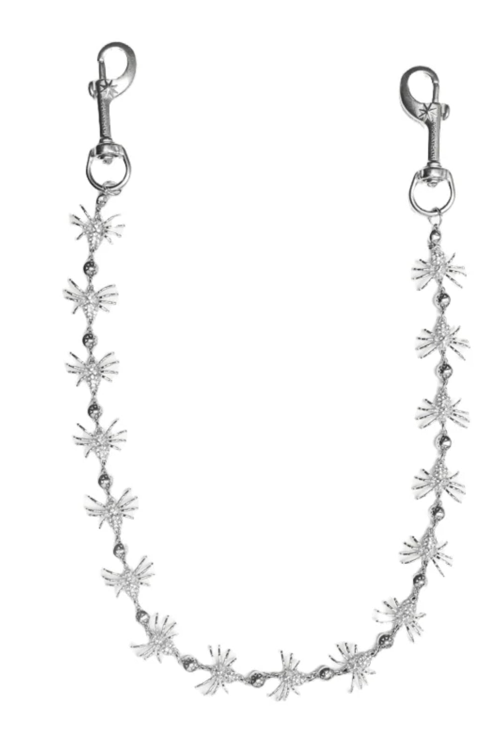 Starchain Spider Wallet Chain W/ Stones