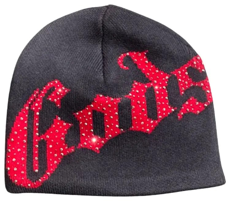 Godspeed Studded Beanie Grey Red