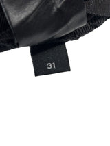 Amiri Hollywood Logo Patch Distressed Denim Black