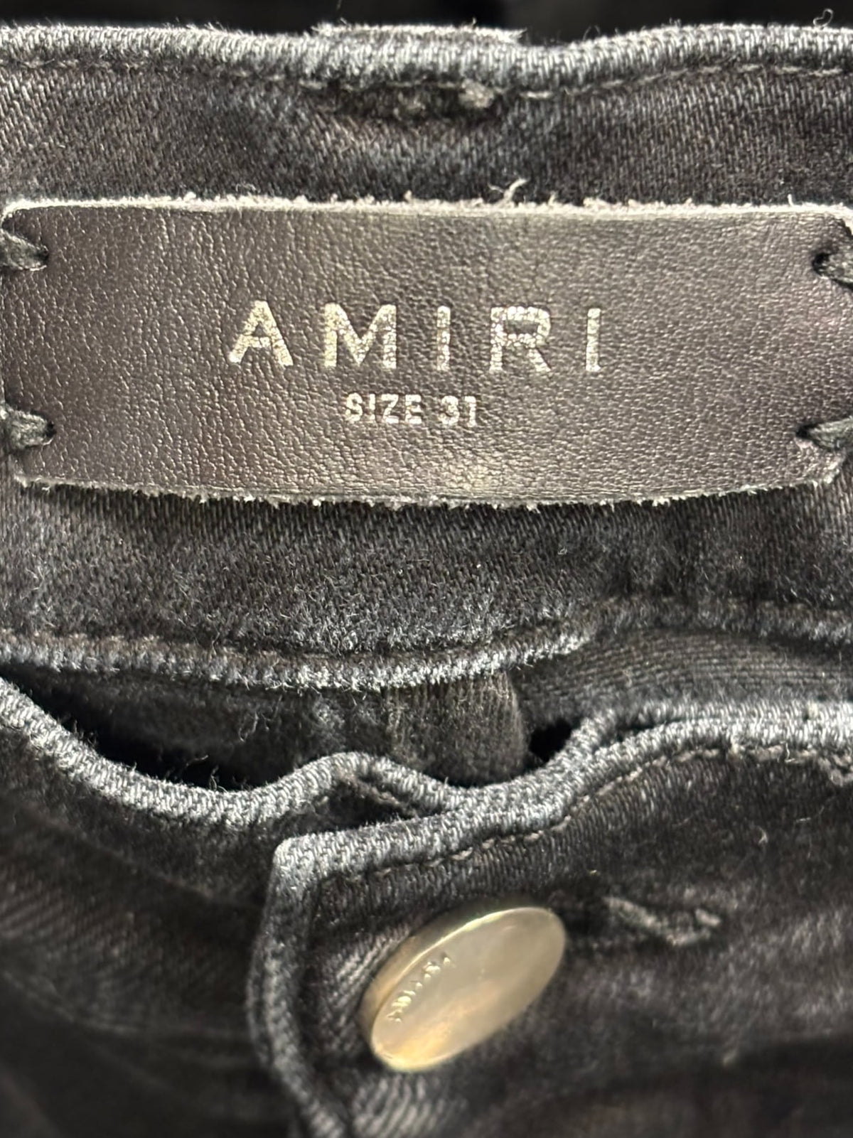 Amiri MX1 Camo Ribbed Black Jeans
