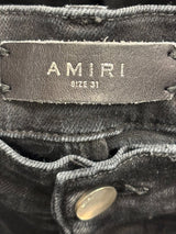 Amiri MX1 Camo Ribbed Black Jeans