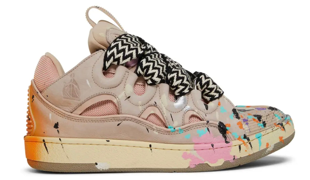 Lanvin Paint Splatter Sneaker Tan