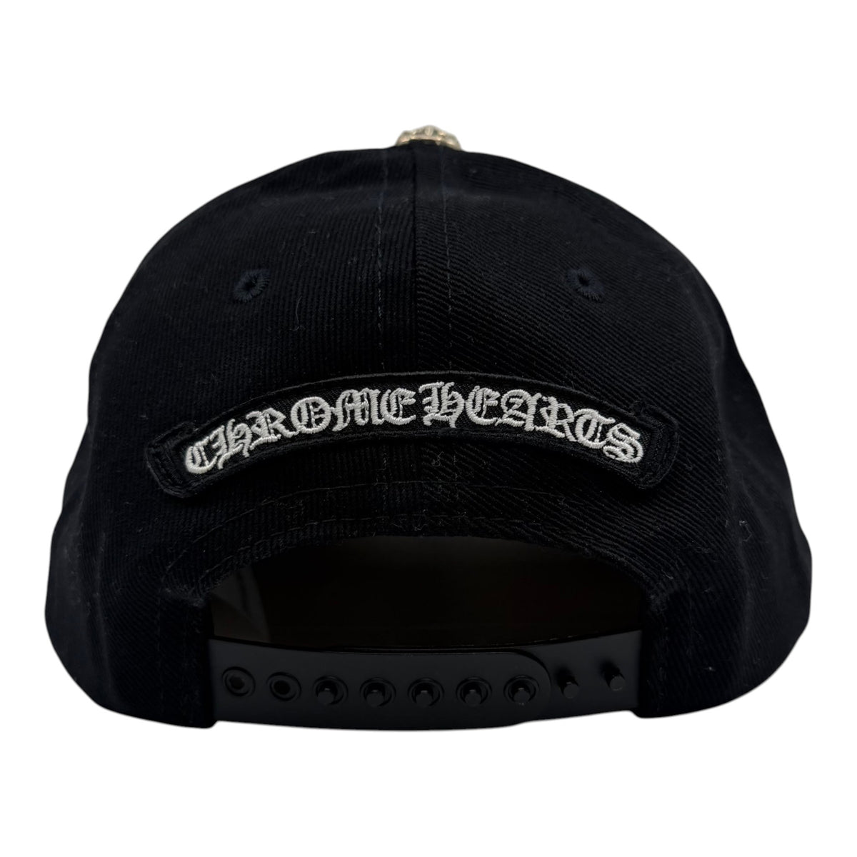 Chrome Hearts Horseshoe Denim Snapback Black