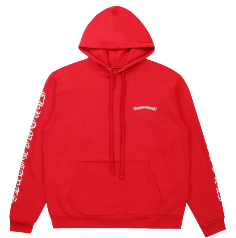 Chrome Hearts Scroll Hoodie Red