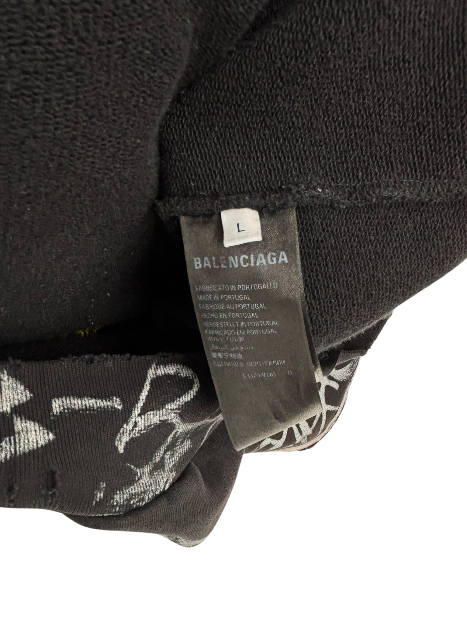 Balenciaga Skater Zip-Up Hoodie Black