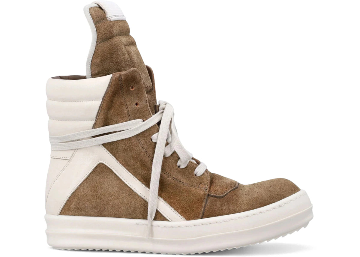 Rick Owens Temple Geobasket High Sumi Brown Milk