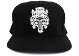 Chrome Hearts Dagger Denim Baseball Hat Black White