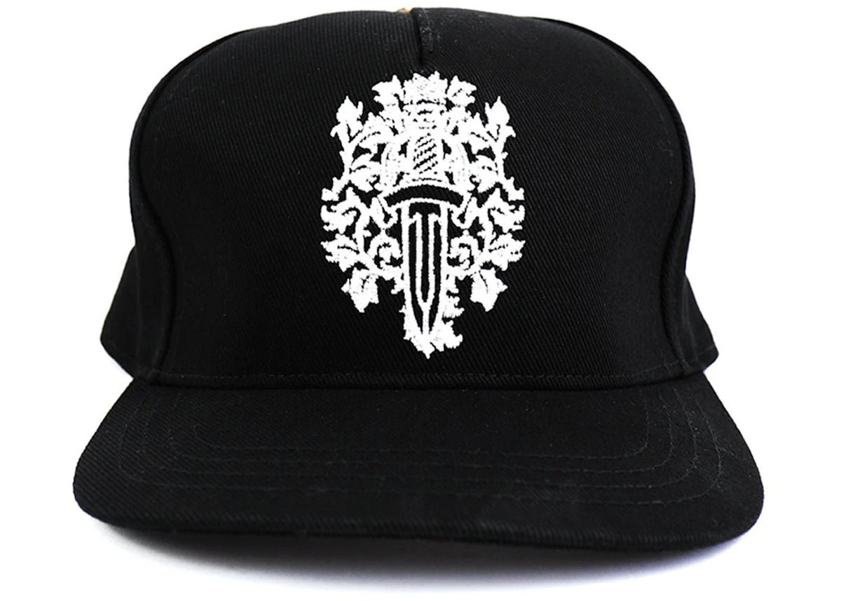 Chrome Hearts Dagger Denim Baseball Hat Black White