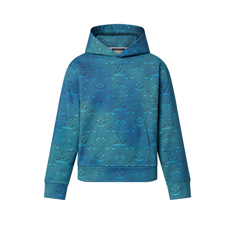 Louis Vuitton Monogram Hoodie Blue