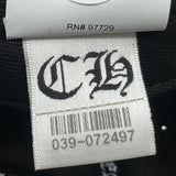 Chrome Hearts Cross Patch CH Baseball Hat Black Grey