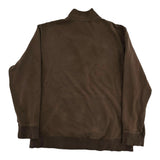 Chrome Hearts Logo Embroidered Half-Zip Sweatshirt Brown
