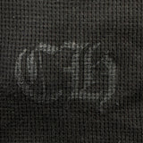 Chrome Hearts Scroll Logo Long-Sleeve Thermal Tee Black
