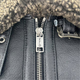 ERD Shearling Leather Jacket Black