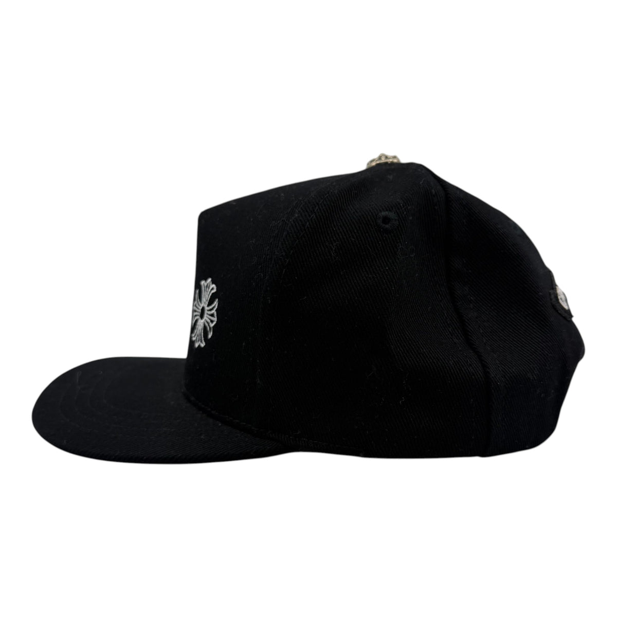 Chrome Hearts Horseshoe Denim Snapback Black