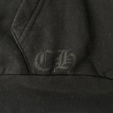 Chrome Hearts Vertical Logo Pullover Hoodie Black