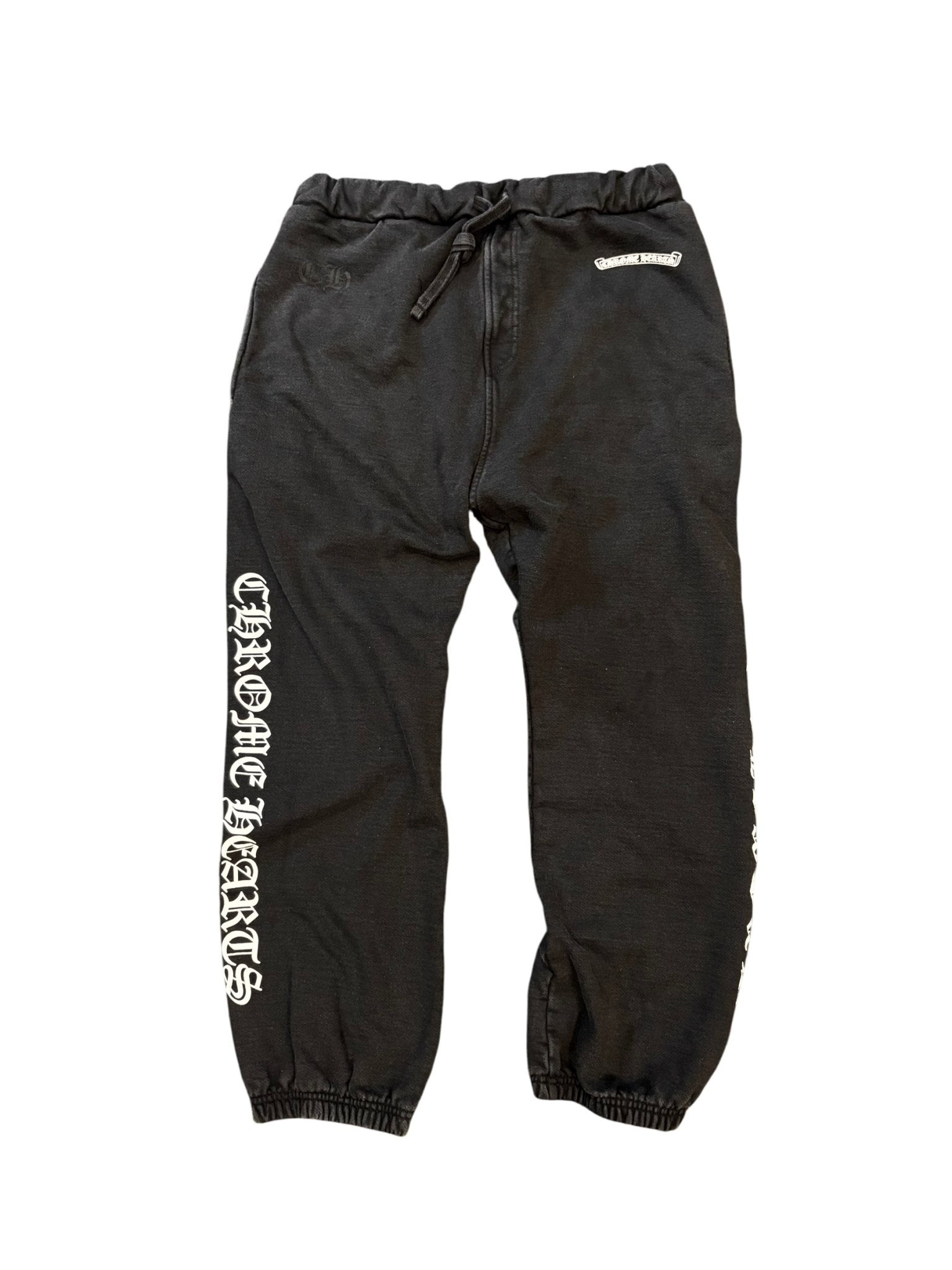 Chrome Hearts Scroll Logo Sweatpants Black