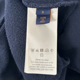Louis Vuitton Embroidered Cotton Crew Neck Navy