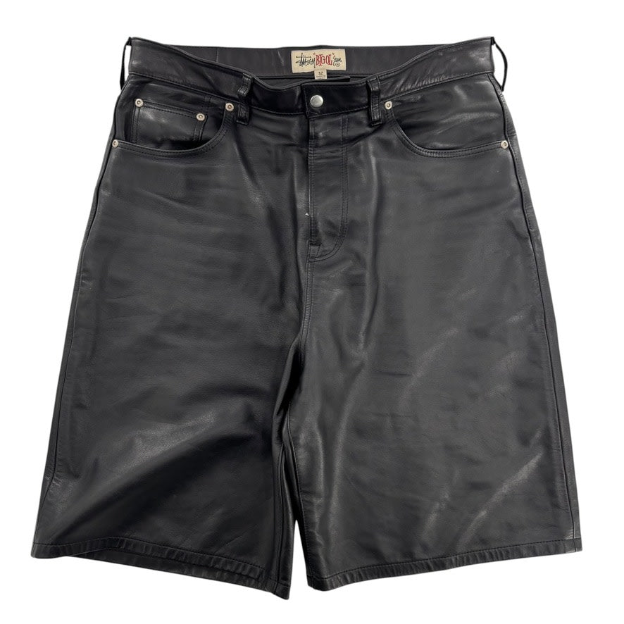 Stussy Leather Shorts Black