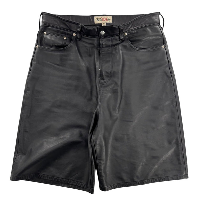 Stussy Leather Shorts Black