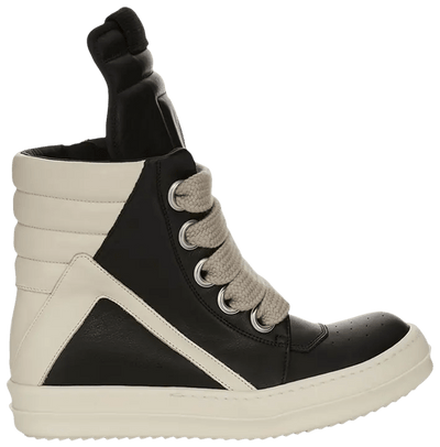 Rick Owens Jumbolace Geobasket Black Milk