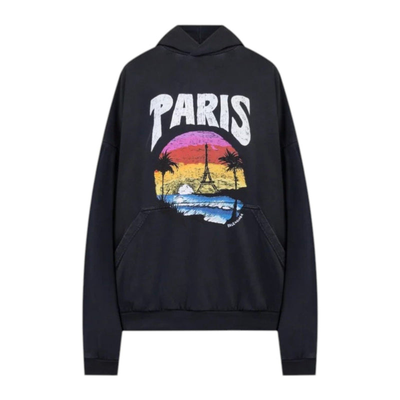 Balenciaga Tropical Paris Logo Hoodie