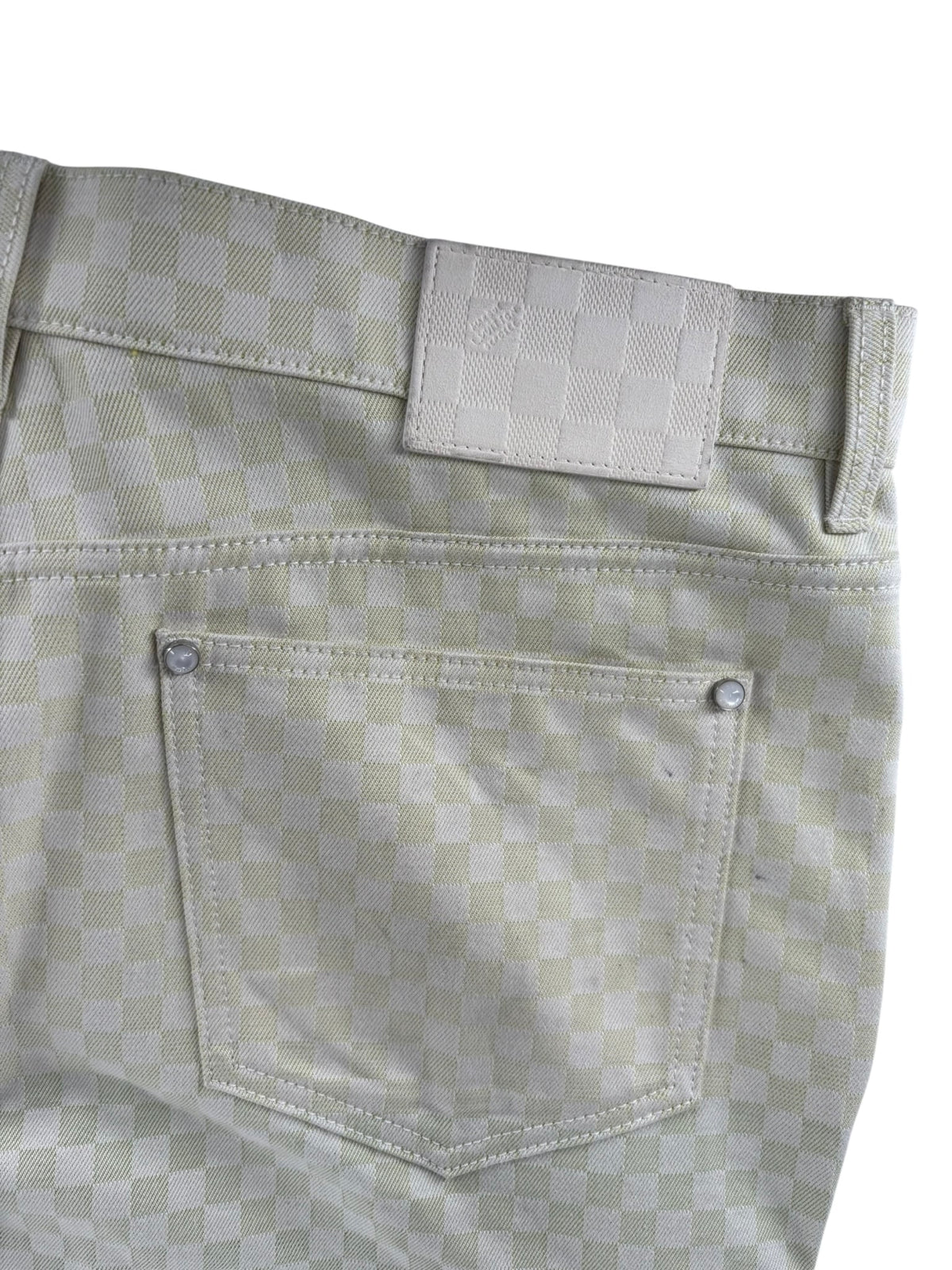 Louis Vuitton Damier Gradient Jacquard Denim Cargo Pants Multicolor
